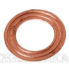 Шайба медная ф 9х15х1,5 мм на форсунку 