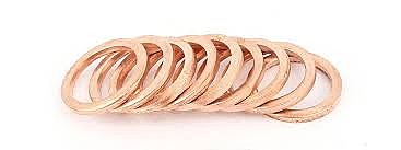 Шайба медная ф 9х15х1,5 мм на форсунку 