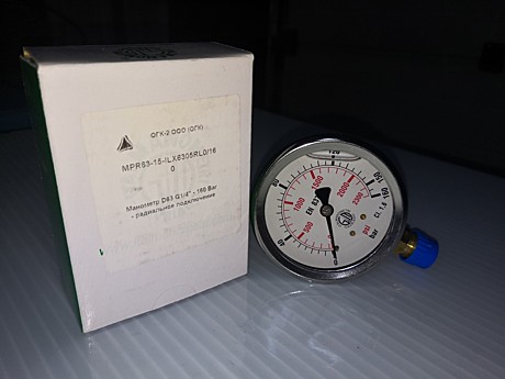 Манометр D63 G1/4