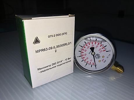 Манометр D63 G1/4