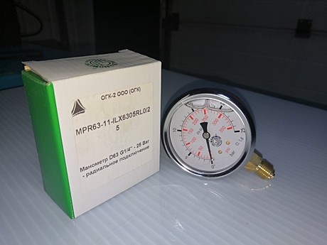 Манометр D63 G1/4