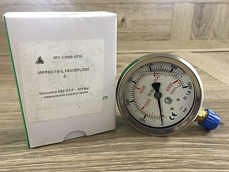 Манометр D63 G1/4