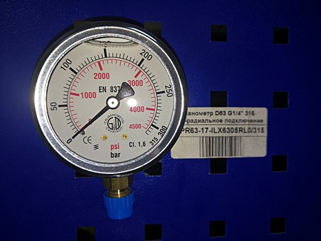 Манометр D63 G1/4