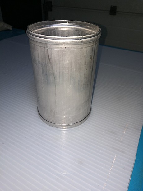 Трубка d63 L76 соединительная, алюм с буртиками