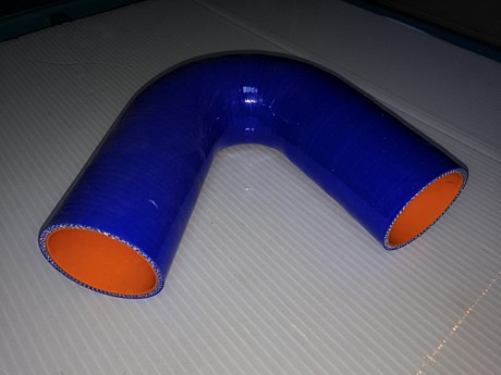 Патрубок силиконовый угловой 45* d25 L150*150